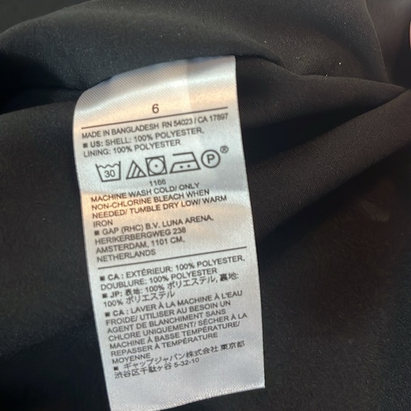 NWT Banana Republic Black Pocket Shift Dress - Size 6 - Picture 7 of 7